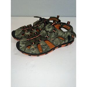 There A Bouts Cascade Strap Kids Camo Sandal Shoe Size 5‎